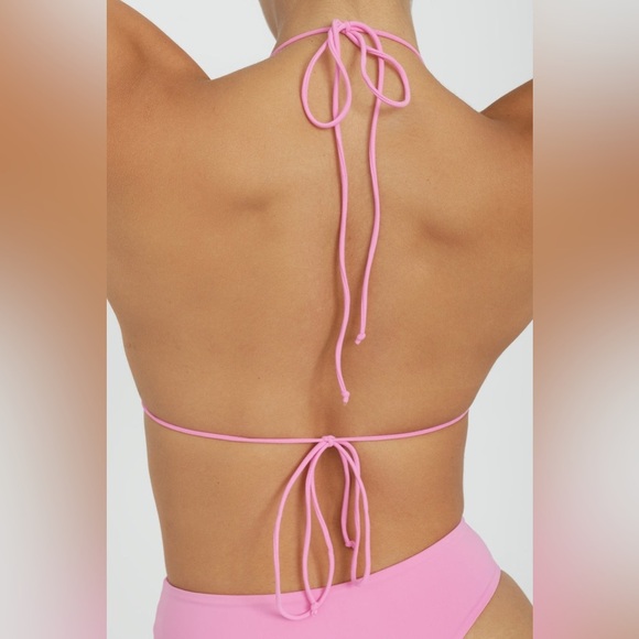 Revolve RIOT SWIM Bixi Bikini Top in Bubblegum Size L NWT - Picture 4 of 4